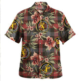 Brown (Broun) Weathered Tartan Clan Crest Badge Aloha Hawaiian Shirt Tropical Old Style DE80 Brown (Broun) Weathered Tartan Tartan Today